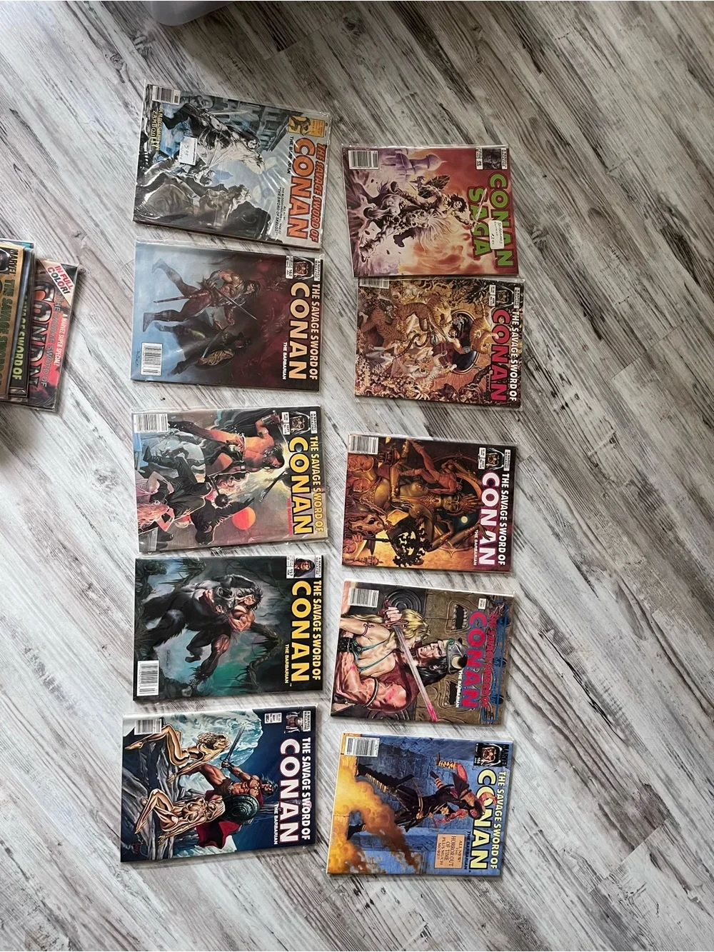 HUGE lot of the savage sword of Conan vintage magazines